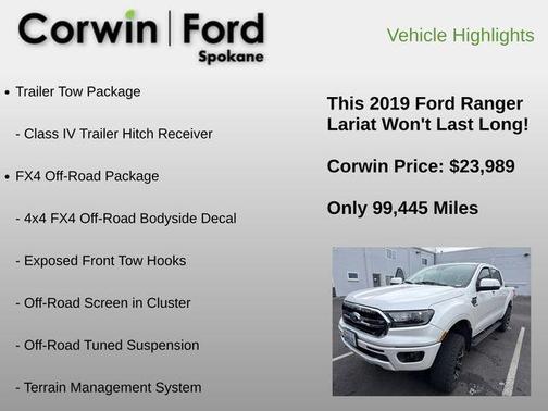 2019 Ford Ranger Lariat