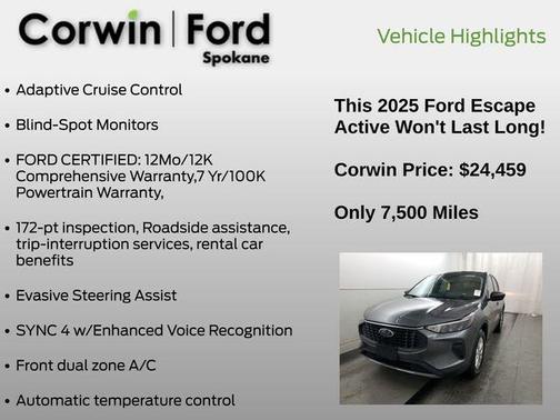 2025 Ford Escape Active