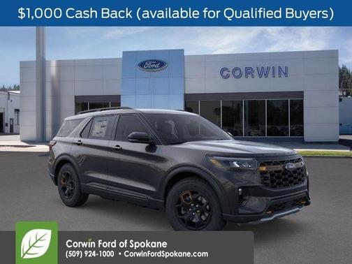 Agate Black Metallic 2026 Ford Explorer Tremor