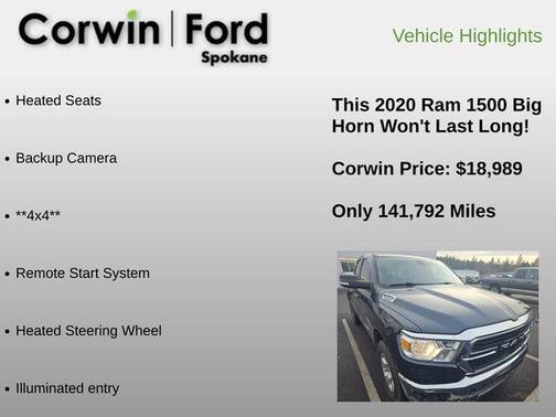 2020 RAM 1500 Big Horn