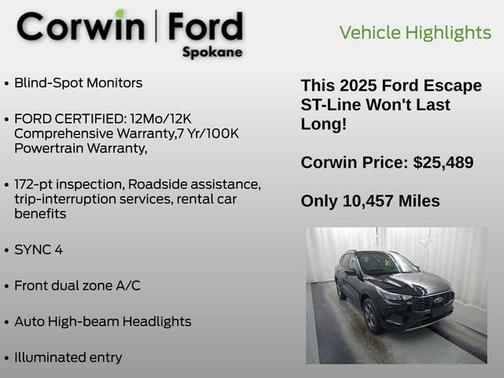 2025 Ford Escape ST-Line