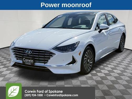 White 2023 Hyundai SONATA Hybrid Limited