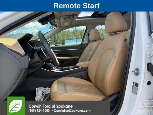 White 2023 Hyundai SONATA Hybrid Limited