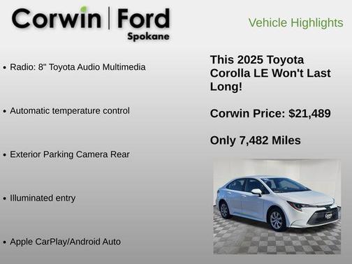 2025 Toyota Corolla LE