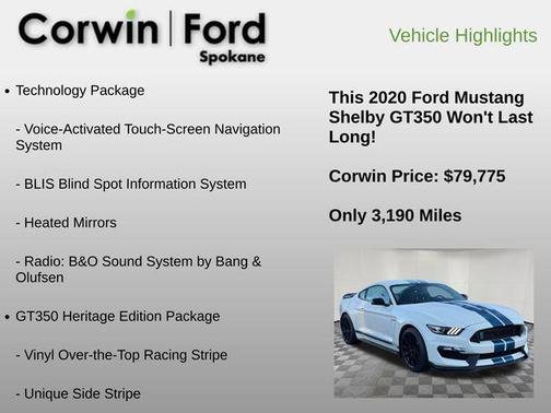 2020 Ford Shelby GT350 Base