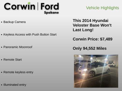 2014 Hyundai Veloster Base