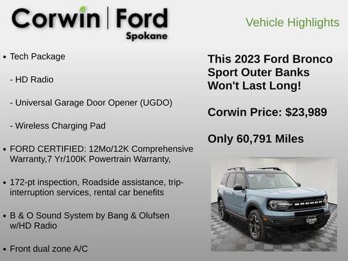 2023 Ford Bronco Sport Outer Banks