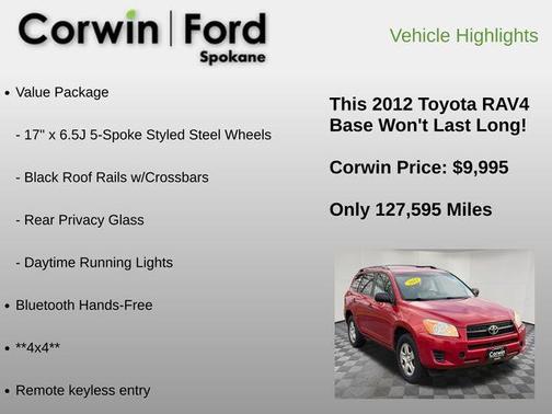 2012 Toyota RAV4 Base