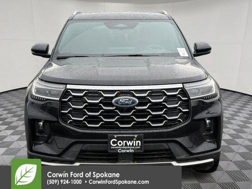 Agate Black Metallic 2026 Ford Explorer Platinum