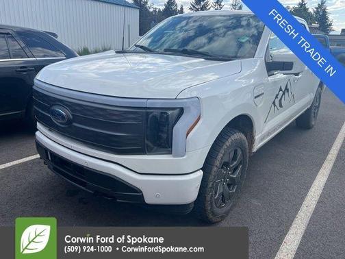 White Metallic 2023 Ford F-150 Lightning LARIAT