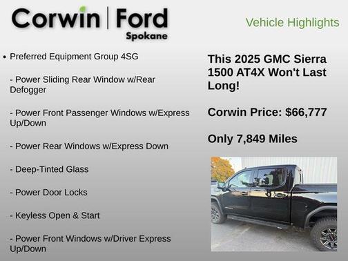 2025 GMC Sierra 1500 AT4X