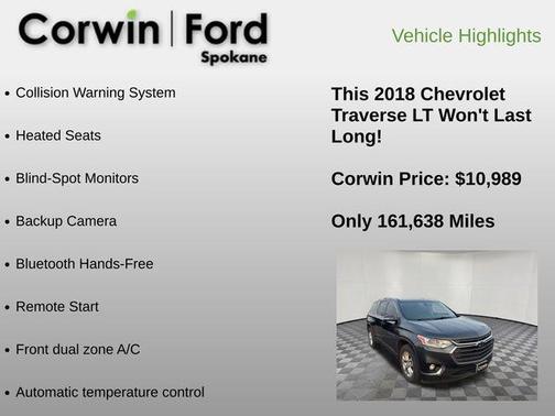 2018 Chevrolet Traverse LT Cloth