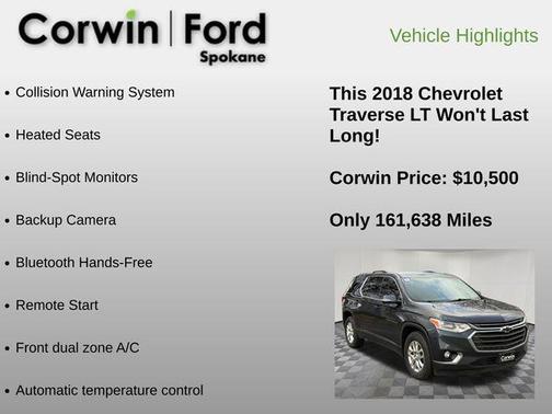 2018 Chevrolet Traverse LT Cloth