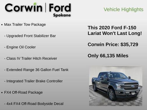 Magnetic Metallic 2020 Ford F-150 Lariat