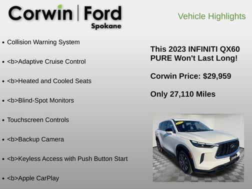 2023 INFINITI QX60 Pure