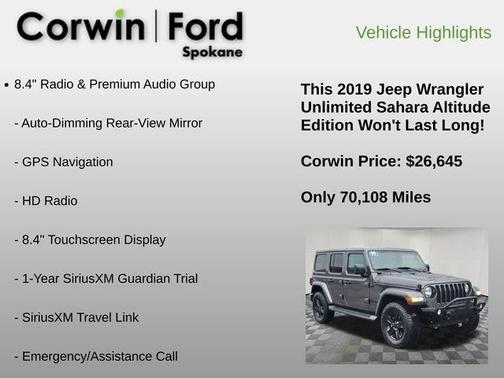 2019 Jeep Wrangler Unlimited Sahara