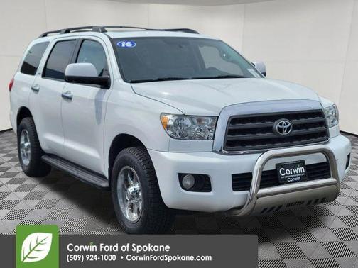 Super White 2016 Toyota Sequoia SR5