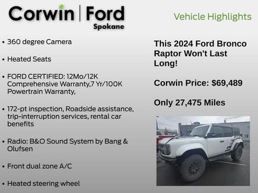 2024 Ford Bronco Raptor