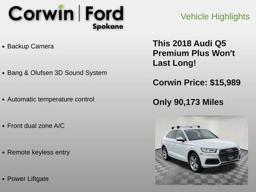 Ibis White 2018 Audi Q5 2.0T Premium Plus