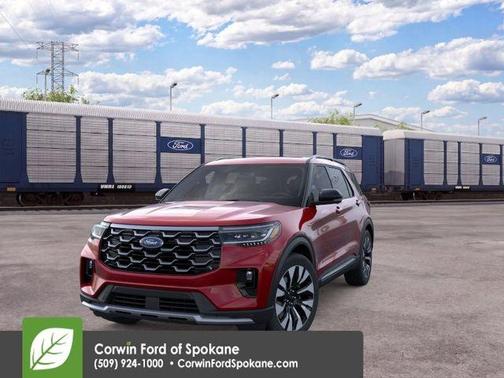 Red Metallic 2026 Ford Explorer Platinum