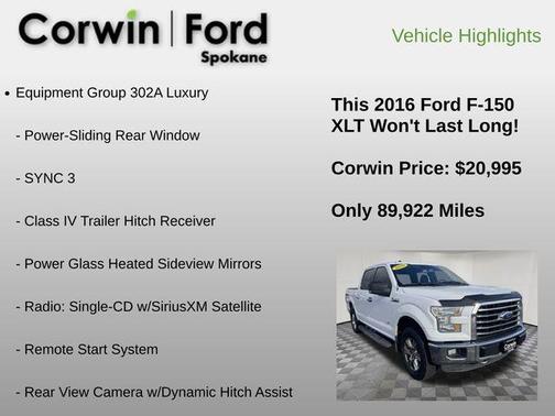 2016 Ford F-150 XLT