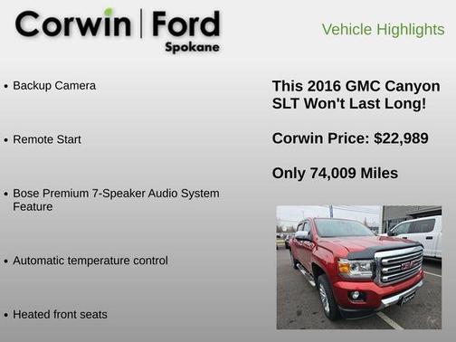 2016 GMC Canyon SLT