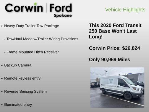Oxford White 2020 Ford Transit-250 Base