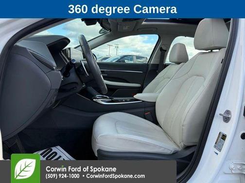 White 2023 Hyundai SONATA Hybrid Limited