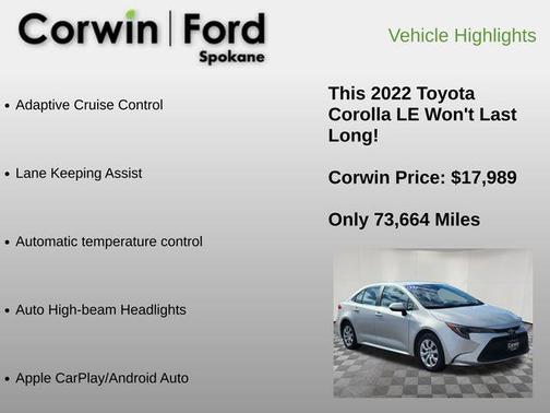 2022 Toyota Corolla LE