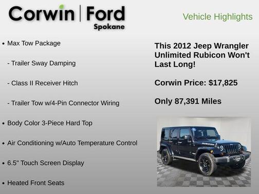 2012 Jeep Wrangler Unlimited Rubicon