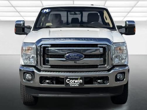 White Platinum Tri-Coat Metallic 2014 Ford F-350 Lariat Super Duty