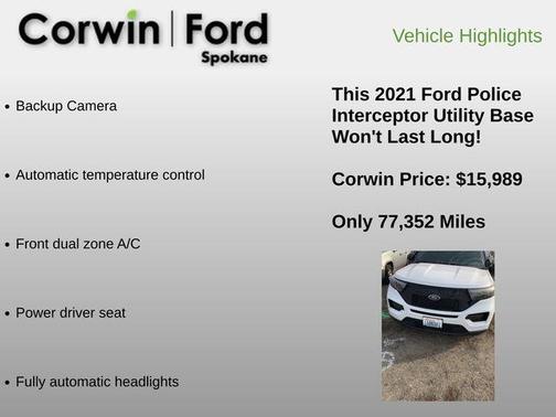 2021 Ford Utility Police Interceptor Base