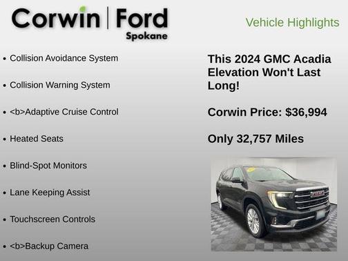 2024 GMC Acadia Elevation