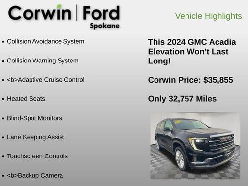 2024 GMC Acadia Elevation