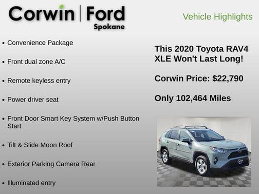 Lunar Rock 2020 Toyota RAV4 XLE