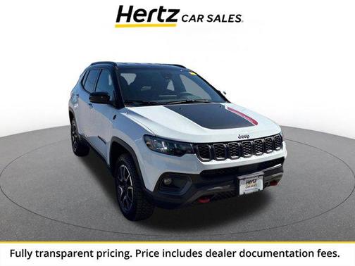 Bright White Clearcoat 2025 Jeep Compass Trailhawk