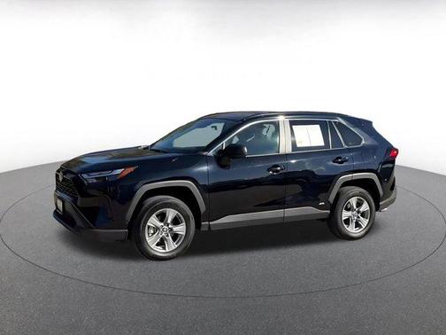 Midnight Black Metallic 2025 Toyota RAV4 Hybrid LE