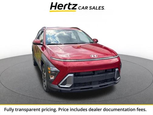 Ultimate Red Metallic 2025 Hyundai KONA SEL
