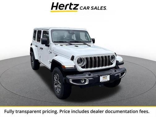 Bright White Clearcoat 2025 Jeep Wrangler 4-Door Sahara 4x4