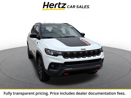 Bright White Clearcoat 2025 Jeep Compass Trailhawk