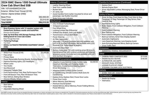 2024 GMC Sierra 1500 Denali Ultimate