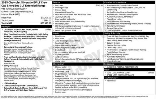 2025 Chevrolet Silverado EV LT