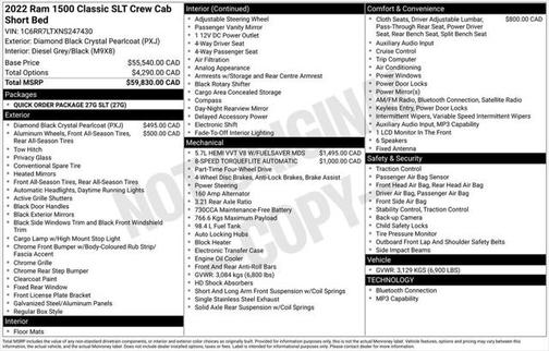 2022 RAM 1500 Classic SLT