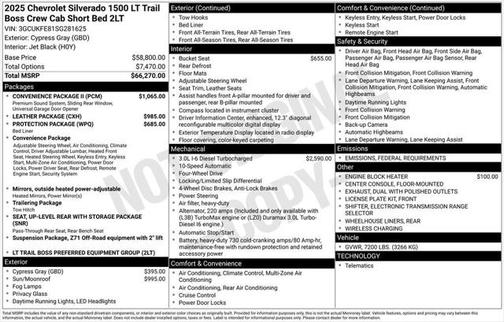 2025 Chevrolet Silverado 1500 LT Trail Boss