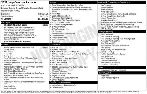 2022 Jeep Compass Latitude
