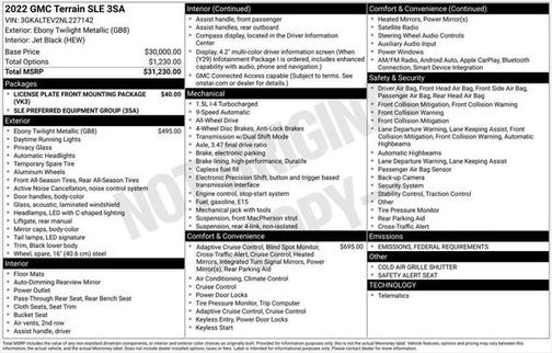 2022 GMC Terrain SLE