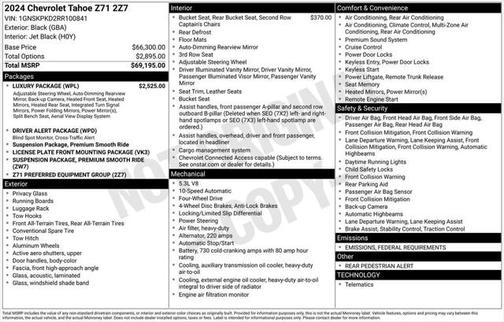 2024 Chevrolet Tahoe 4WD Z71