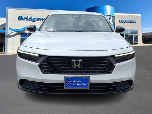 Platinum White 2023 Honda Accord Hybrid Sport