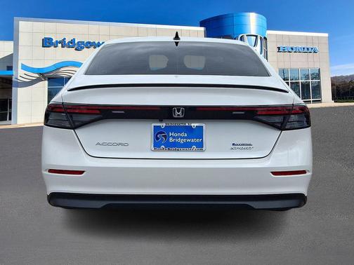 Platinum White 2023 Honda Accord Hybrid Sport