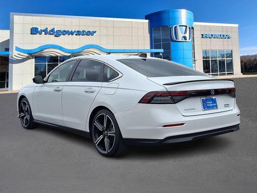 Platinum White 2023 Honda Accord Hybrid Sport